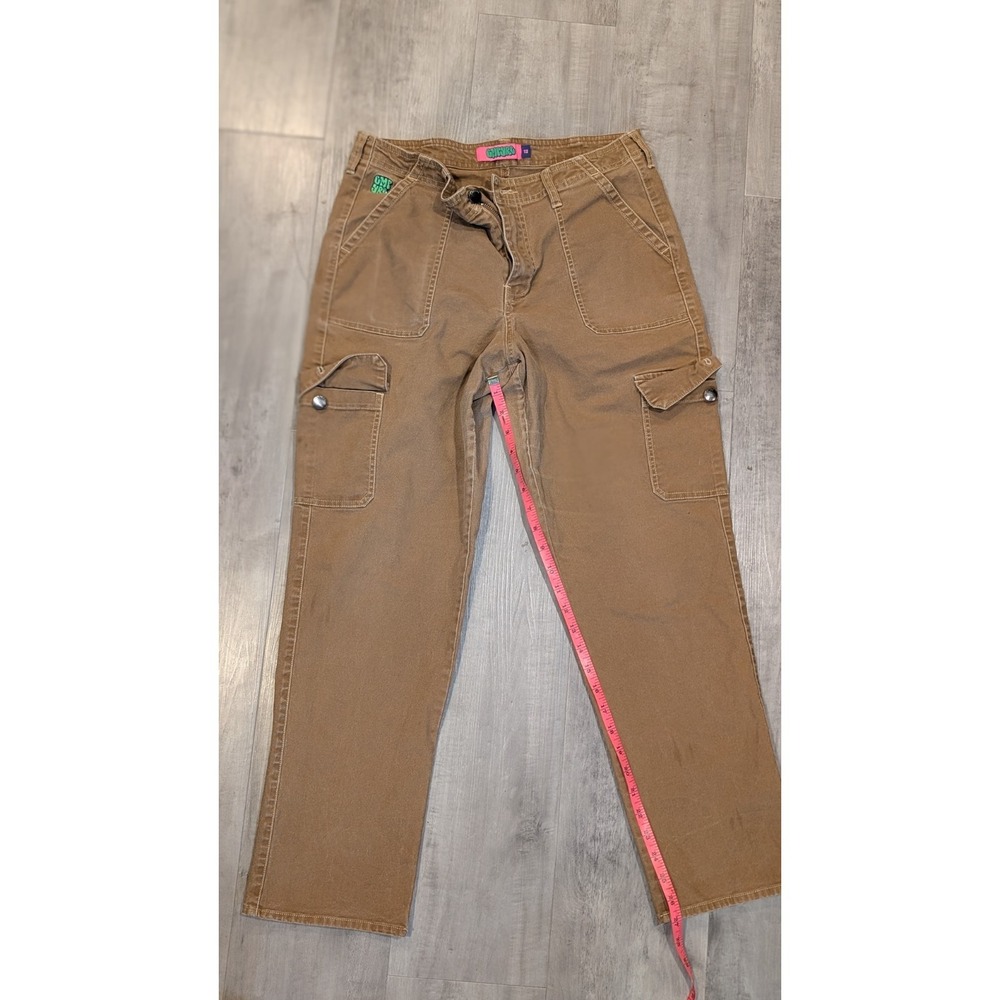 Empyre Marlo Women's Cargo Pants Bronze Brown Canvas Utility Style Size 12